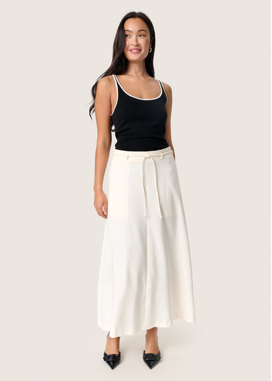 Soaked SLMalika Midi Skirt Broken White