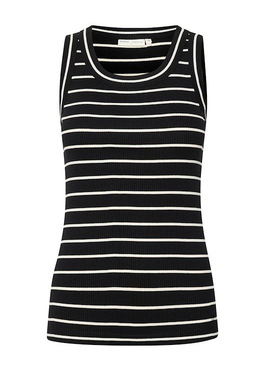 Inwear dagnniw tank rayé noir chuchotement blanc