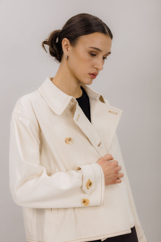 Urban Pioneers Sajma Trench Coat Cream
