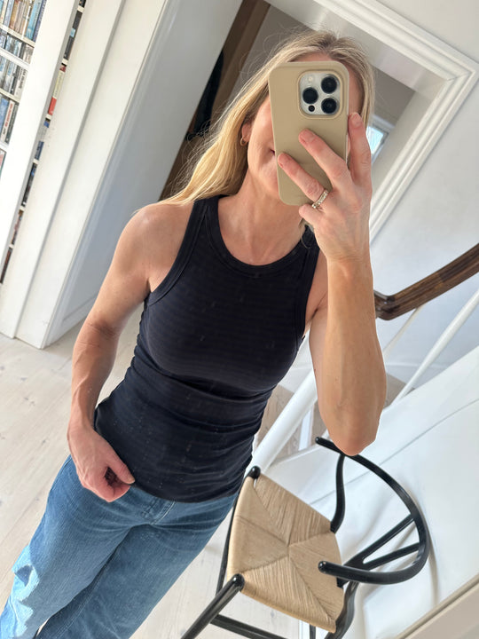 Sofie Schnor Jullie Stripe top Navy Black