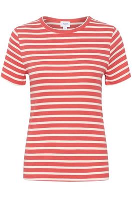 Saint Tropez Astersz SS Stripe T-skjorte Cayenne
