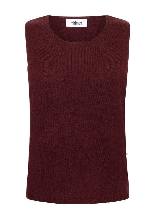 Minimum Auburns merino vest Merlot