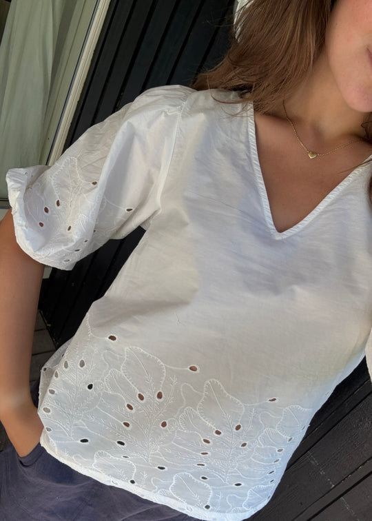 Soaked SLManja Blouse SS Broken white