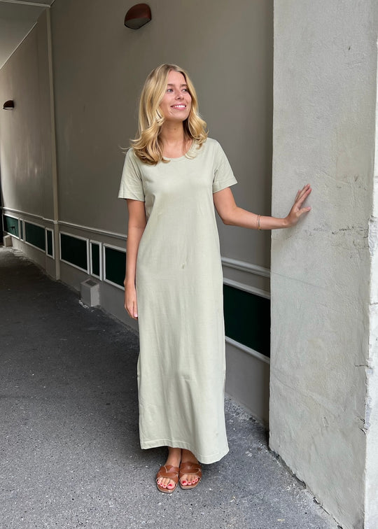 Basic Apparel Rebekka Dress Moss Gray