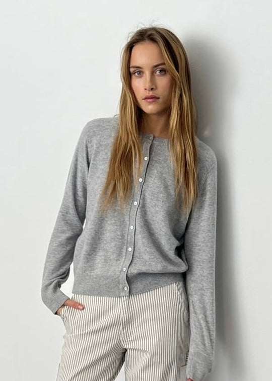 Sofie Schnoor SNOS431 Cissesw Cardigan Grey melange