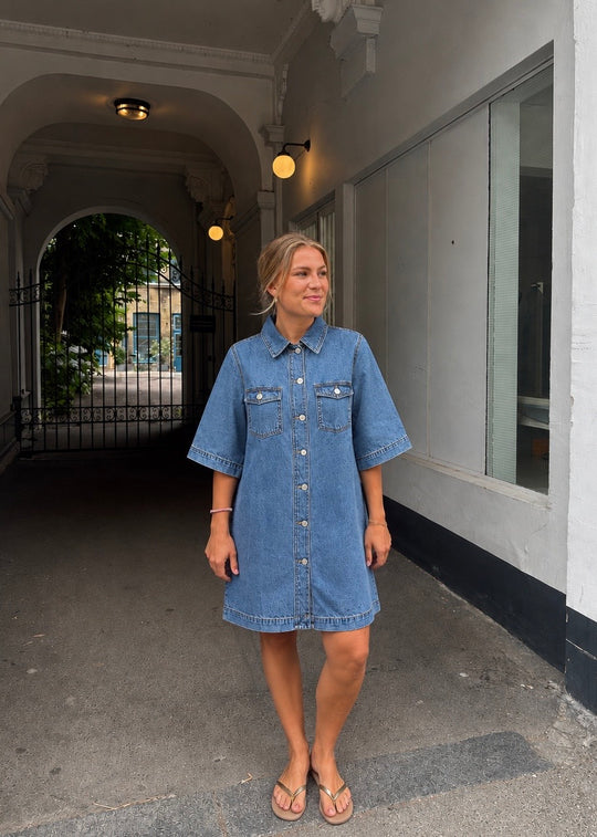 MbyM Mira-M Dress Mid vintage blue