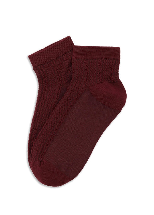 Sui Ava Sofie Ankel Socks Bordeaux