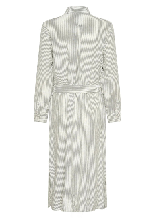 Part Two RonyaPW Dress Greygreen Stripe