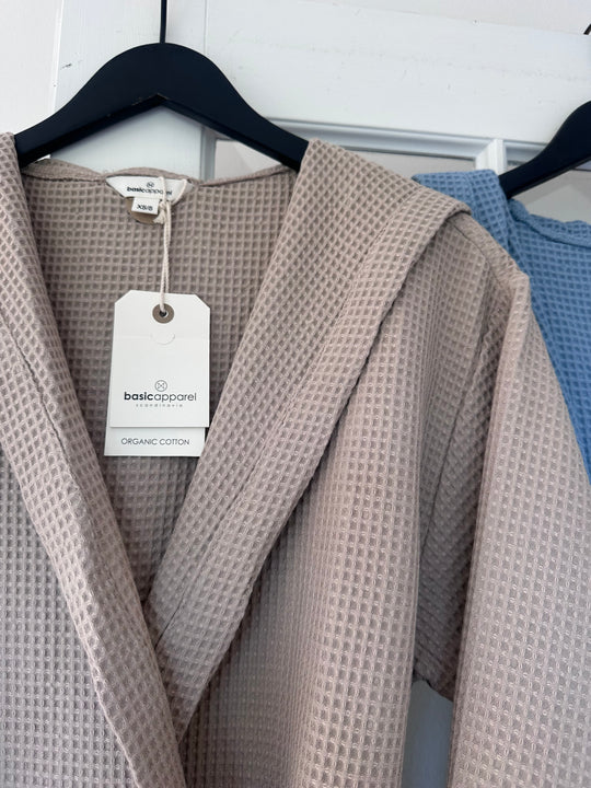 Basic Apparel Nora Long Robe GOTS feather gray
