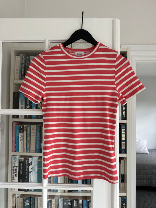 Saint Tropez Astersz SS Stripe T-skjorte Cayenne