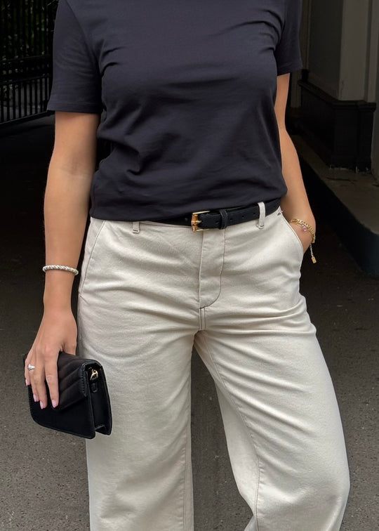 Plissé Copenhagen Edel belt black