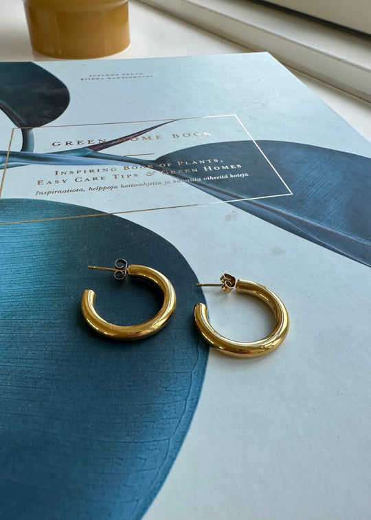 Black design by Camilla Folkman Sif hoops