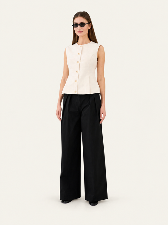 Pieszak Jeans PD-Allie French Wide Pant 9 Black