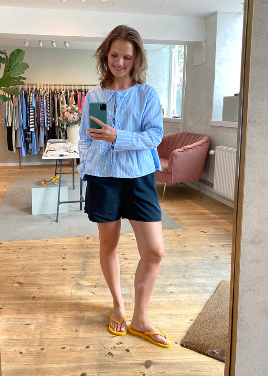 La rouge gaby skjorta randig blå/vit rand