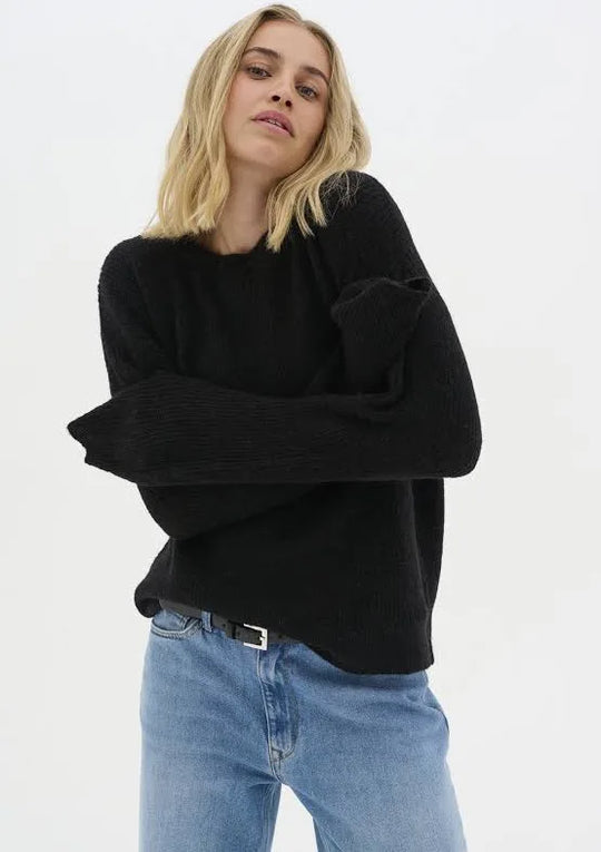 My Essential Wardrobe The Knit Pullover Black