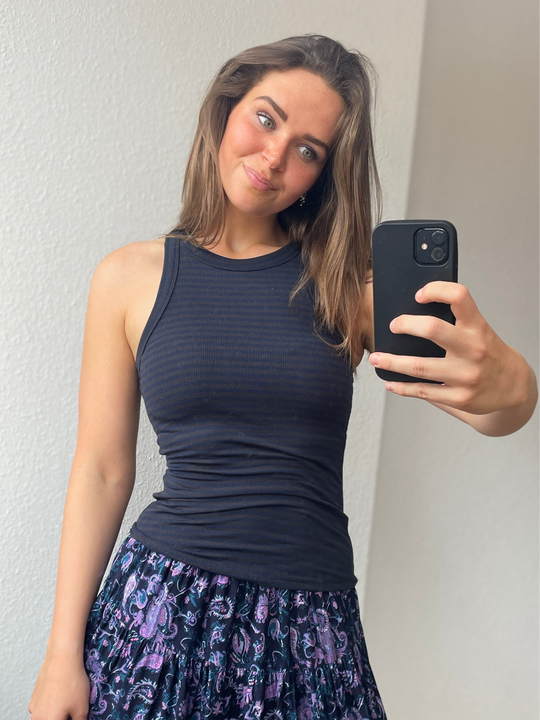 Sofie Schnor Jullie Stripe top Navy Black