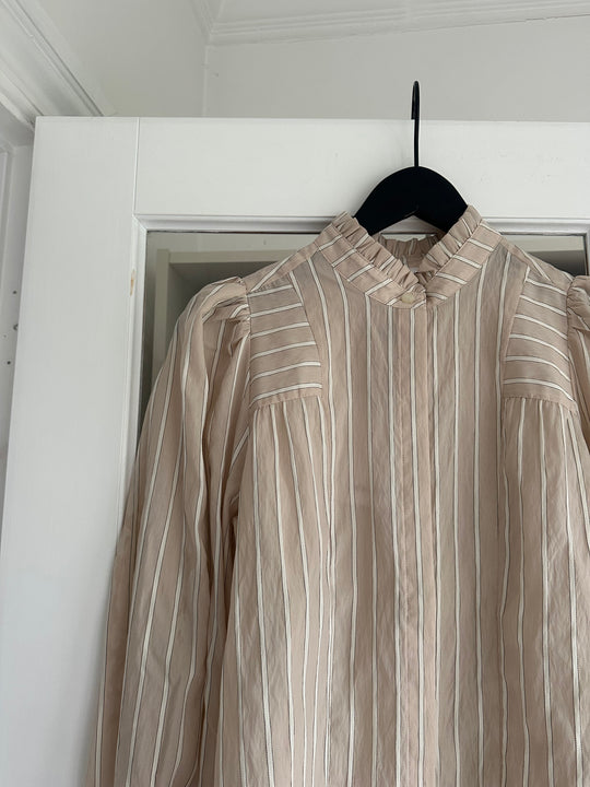 Co´couture MaliaCC Stripe Petra Shirt Bone