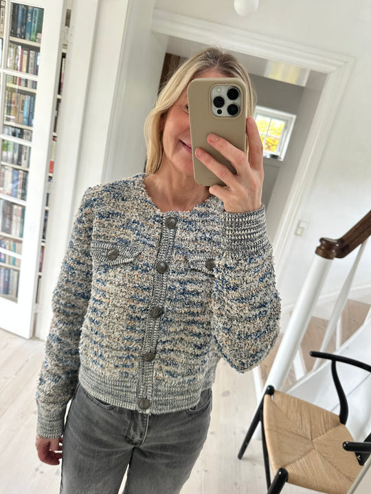 Gestuz GZcannie cardigan blue white mix