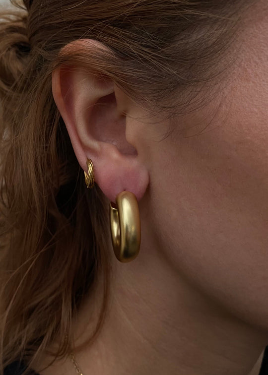 Plissé Copenhagen Argyle hoop Gold