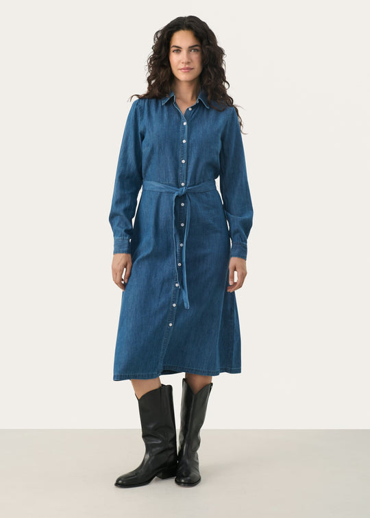 Part Two CirkePW Dress Medium Blue Denim