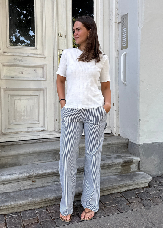 Sofie Schnoor SNOS250 Gittesw Trousers dark blue striped