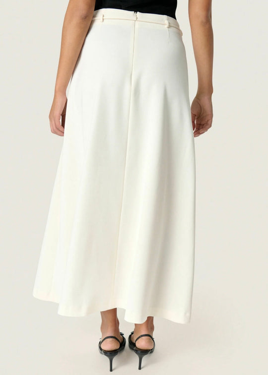 Soaked SLMalika Midi Skirt Broken White