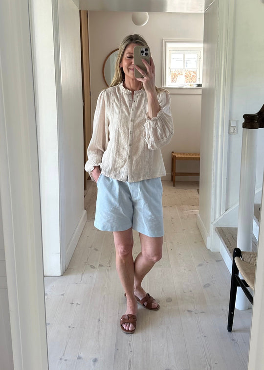 Basic Apparel Harriet Shorts Ashley Blue/Whisper White