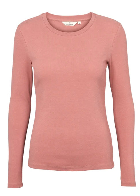 Basic Apparel Ludmilla LS Tee old rose