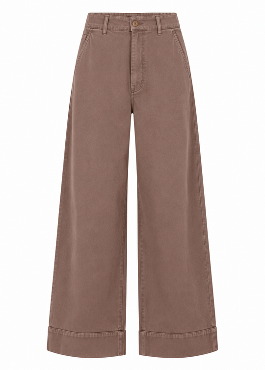 La Rouge Line Pants Soil Brown