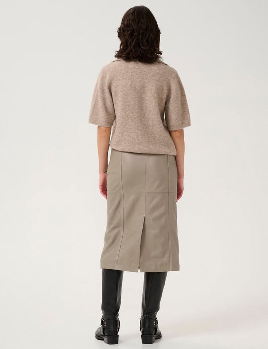 Gestuz GZalpha ss polo pullover warm sand melange