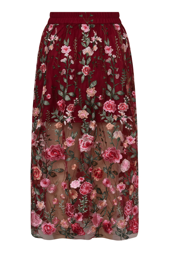 A-View Fuschia skirt Bordeaux/Rose