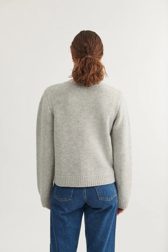 Basic Apparel Anche Cardigan light grey melange/sky captain