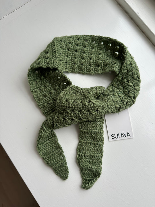 Sui Ava Viola Scarf Green