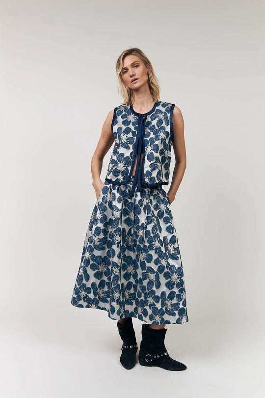 Lollys Laundry BristolLL Midi Skirt 20 blue