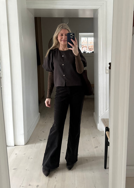 Five Units Odettefv pants Dark Coffee corduroy