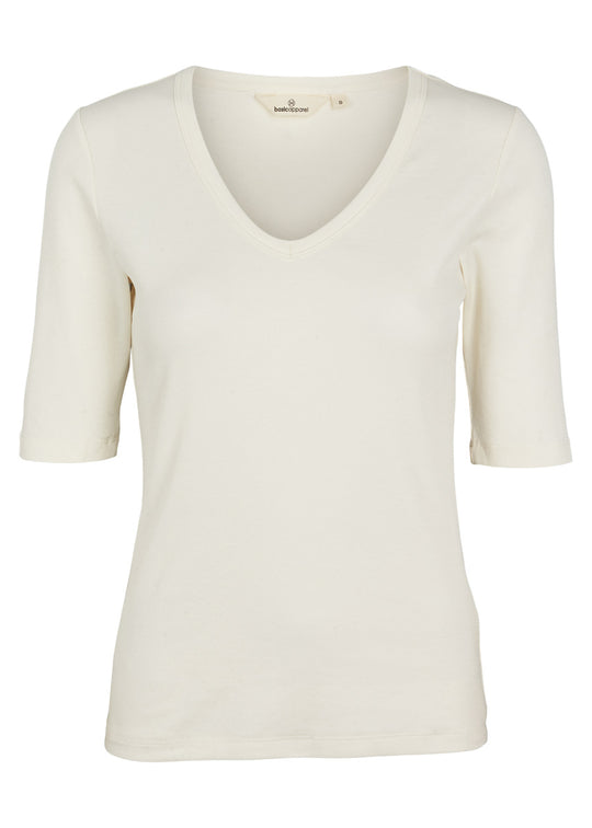 Basic Apparel Ludmilla SS Tee Whisper White
