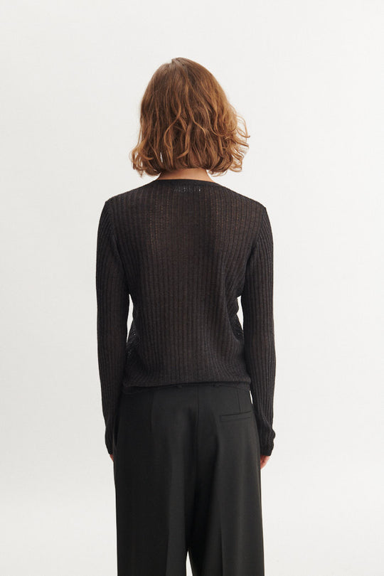 Basic Apparel Adi Cardigan Dark Grey Mel.