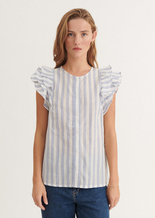 Basic Apparel Ada Shirt True navy / whisper white