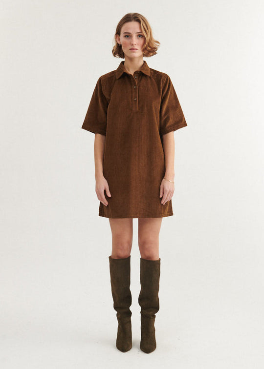 Basic Apparel Isa Polo Dress Desert palm
