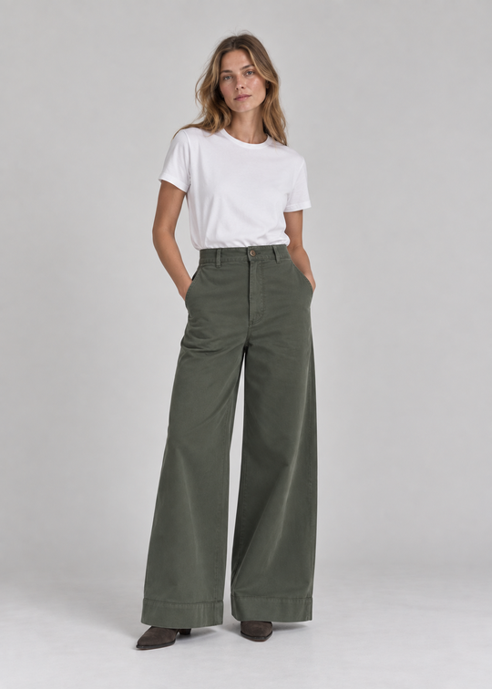 La Rouge Line Pants Hunter Green