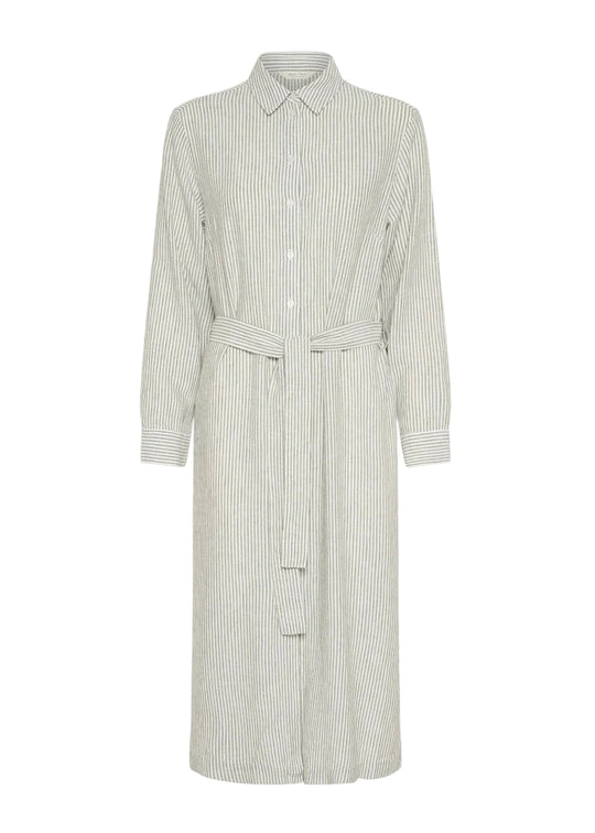 Part Two RonyaPW Dress Greygreen Stripe