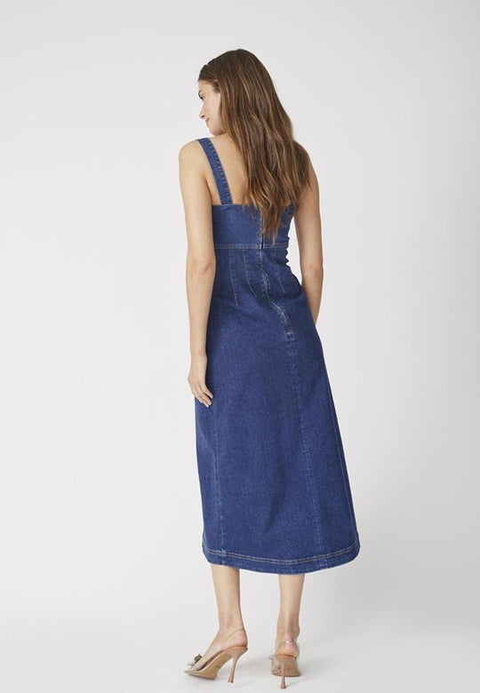 Co’Couture Tylercc Denim Long Dress Denim Blue