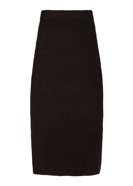 Neo Noir Hynne Knit Skirt Dark Brown