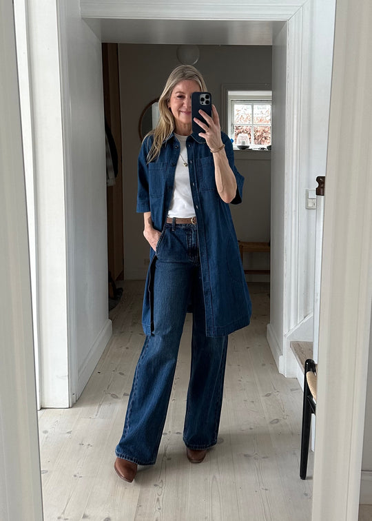 Part Two SardiaPW Dress medium dark blue denim