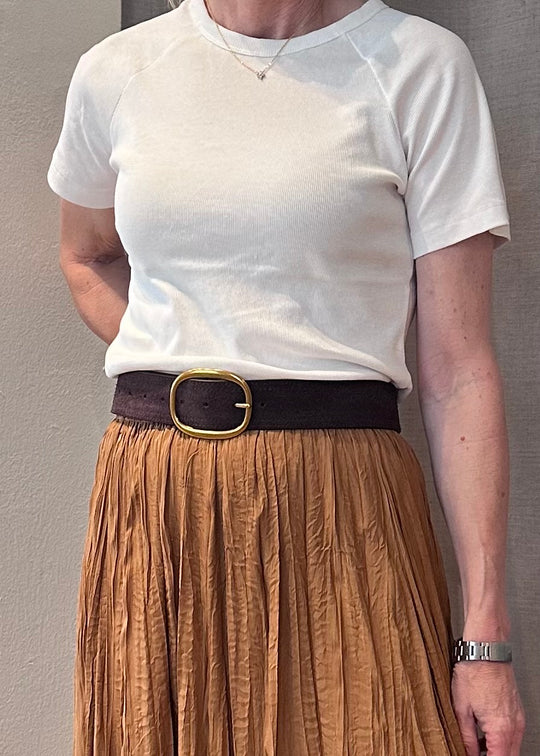 Plissé Copenhagen Celma Belt dark brown