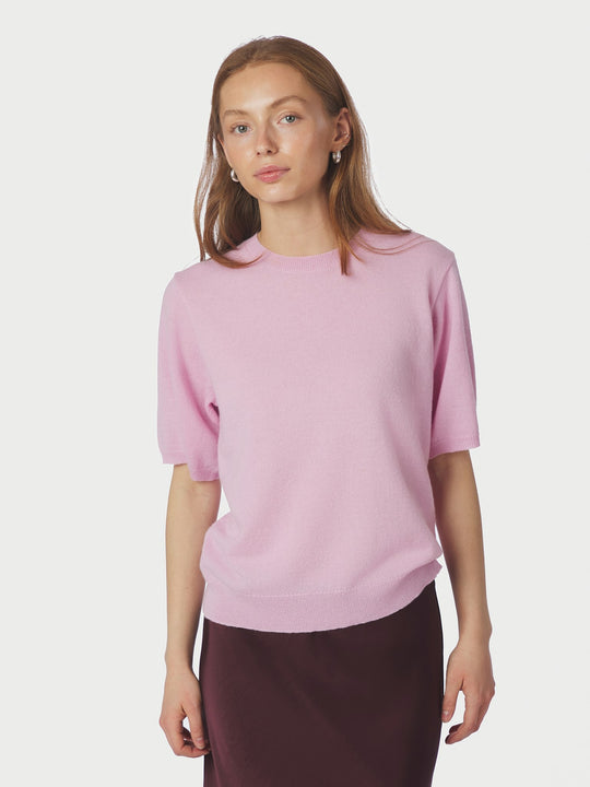 Neo Noir Missy Knit Tee Light Pink