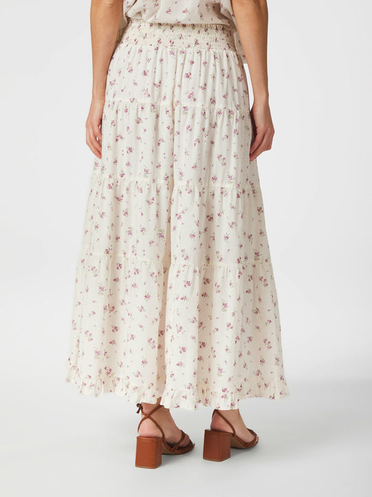 Neo Noir Asta Small Blossom Skirt Creme