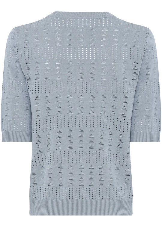 La Rouge Alma knit Blouse Light Blue