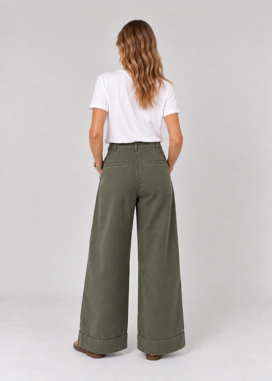 La Rouge Line Pants Hunter Green