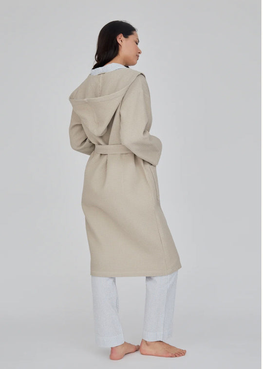 Basic Apparel Nora Long Robe GOTS feather gray